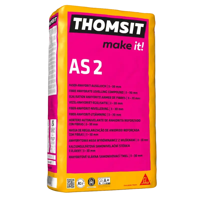Tijdelijk Beschikbaar Thomsit AS2 vezelverst. anhydrietegalisatie 25 kg