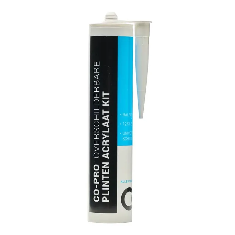 Co-Pro plinten acrylaatkit ral 9010 Gereduceerde Prijs