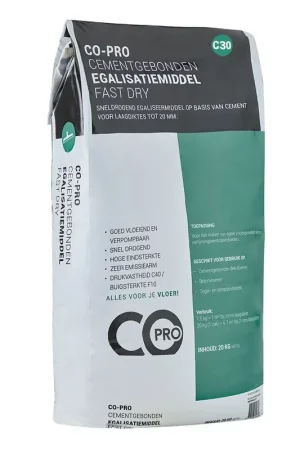 Co-pro cementgebonden egalisatiemiddel C30 fast dry Must-Have