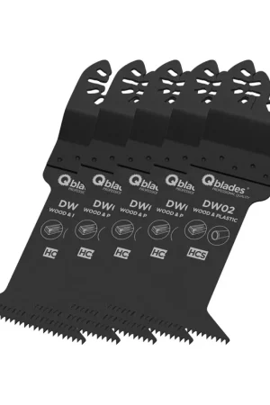 Qblades Multitool Zaagbladset Standaard 44x78mm HCS DW02 5st Must-Have