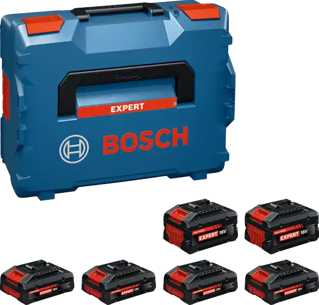 Bestseller Bosch EXPERT EXBA18V 4×4,0Ah + 2×8,0Ah Accupack in L-Boxx - 1600A0373G