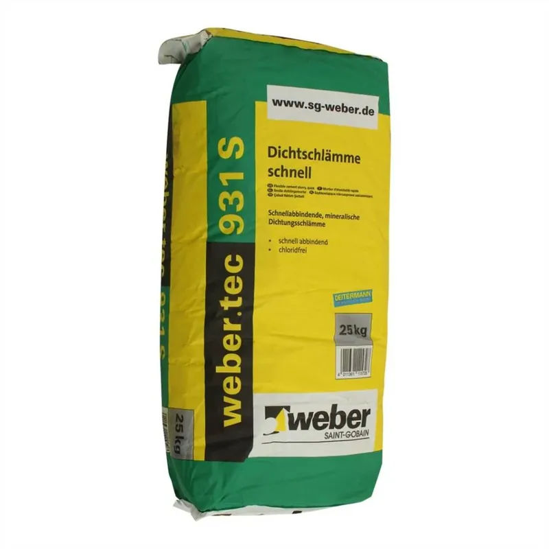 Bestseller Kiwitz WEBER.TEC 931 S DICHTINGSMORTEL - 25 KG SNELAFBINDENDE MINERALE