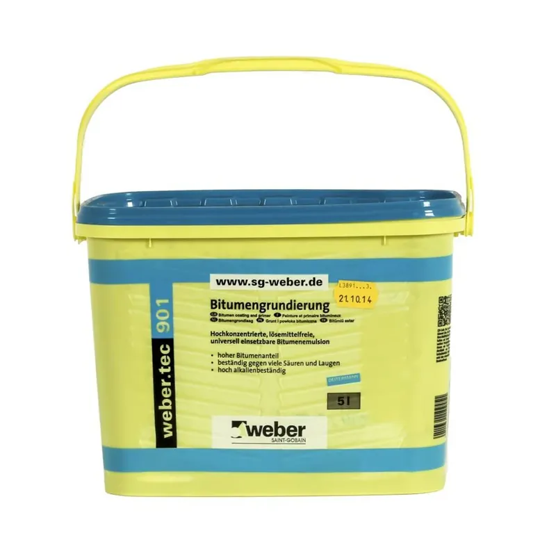 Laatste Versie Kiwitz WEBER.TEC 901 BITUMENEMULSIE EMMER 5 LTR