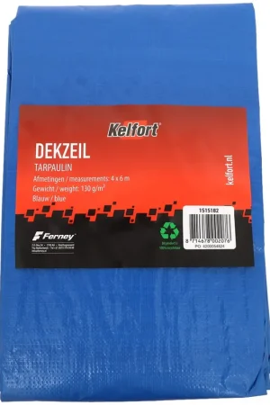 Nu Kopen Kelfort DEKKLEED 4X6 MTR BLAUW