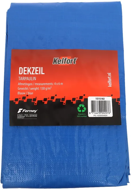 Nu Kopen Kelfort DEKKLEED 4X6 MTR BLAUW
