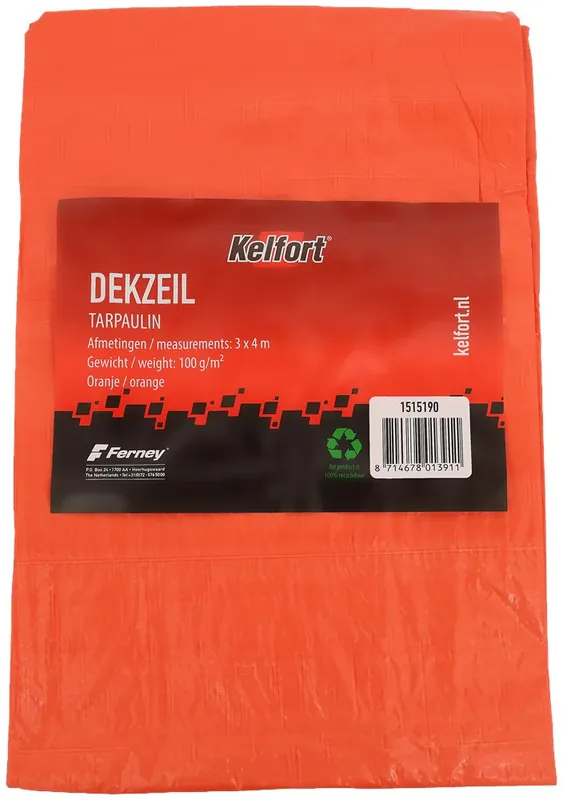 Kelfort DEKKLEED 3x4 MTR ORANJE Aanbieding