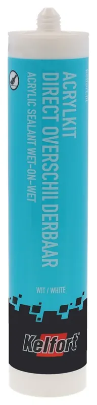 Kelfort ACRYLKIT "WET ON WET" 310ML - WIT DIRECT OVERSCHILDERBAAR Voordeelprijs