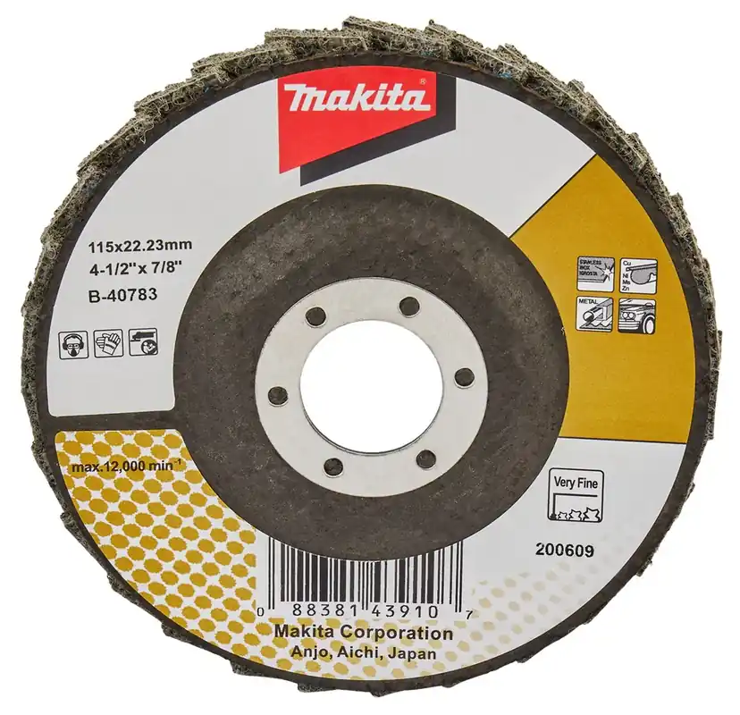 Fabrieksprijs Makita LAMELLEN CONDITIONERINGSCHIJF 115 MM EXTRA FIJN