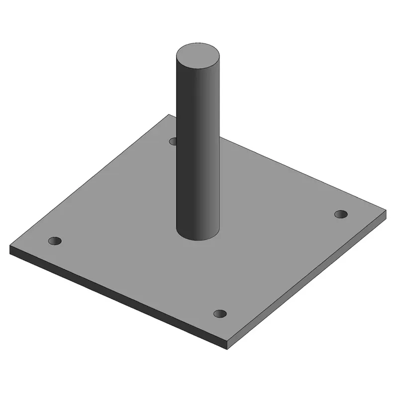 Jako Voetplaat met Pen Tubelock 125x125mm Dagaanbieding