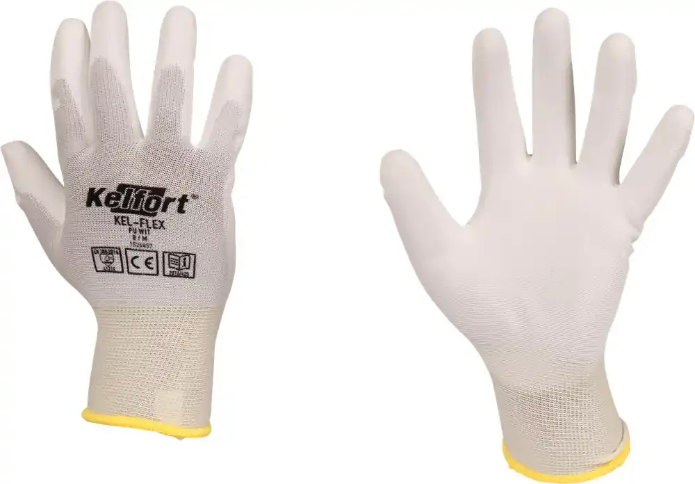 Betrouwbaar Kelfort HANDSCHOEN KEL-FLEX PU - MAAT M (8) WIT