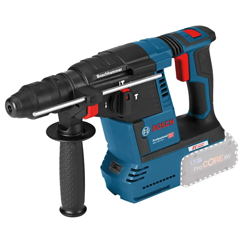 Beste Prijs BOSCH GBH 18V-26 F ACCU BOORHAMER 2X 18V 8,0AH, LADER GAL 1880 CV