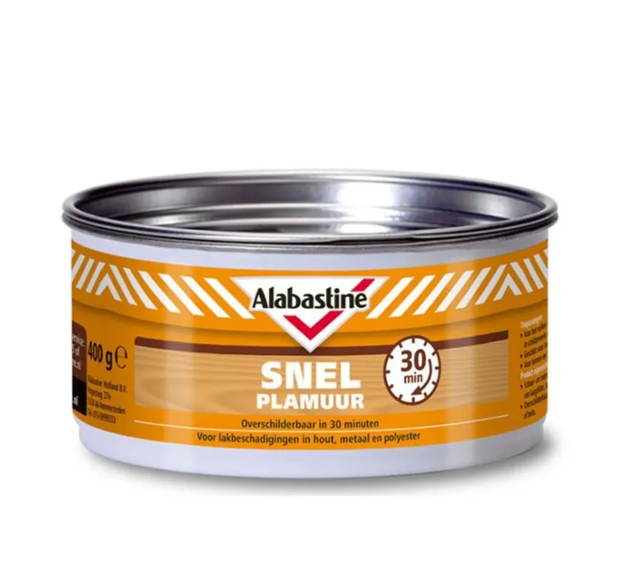 Korting Albastine SNELPLAMUUR WIT ALAB. 400GR UNIVERSEEL