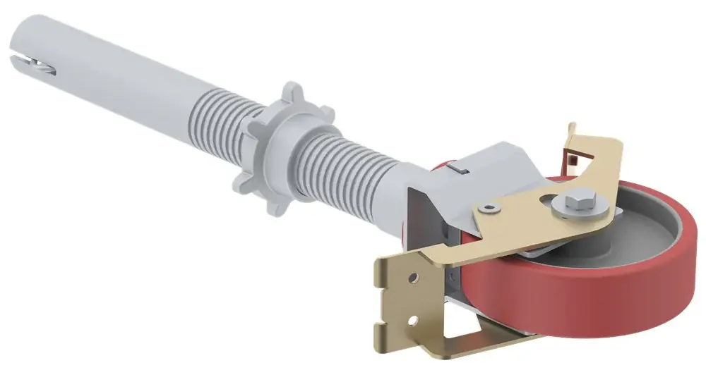 Veilige Betaling ALTREX WIEL 125MM ALU MET SPINDEL VERSTELBAAR