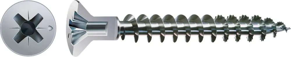 Koop Vandaag SPAX SPAANPLAATSCHROEF 4,5X45 PK POZ WIROX VOLDRAAD KRUISKOP