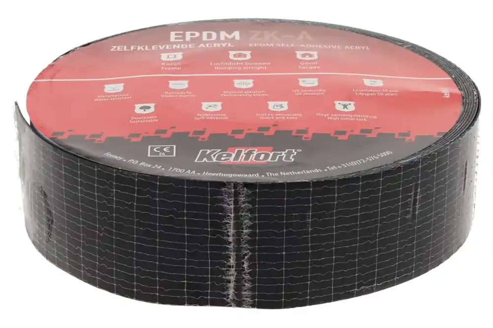 Express Levering KELFORT EPDM FOLIE ZWART 150MM 20M ZELFKLEVENDE ACRYL