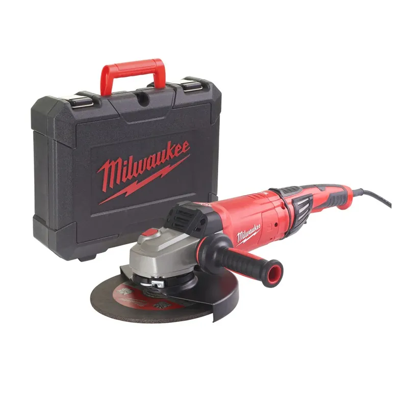 MILWAUKEE AGVKB 24-230 EKX DMS KIT HAAKSE SLIJPMACHINE 230 MM 2400 WATT AVS FIXT Betrouwbaar