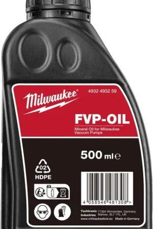 MILWAUKEE® VP-OIL1 VACUsMPOMP 500 ML OLIE Seizoensaanbieding
