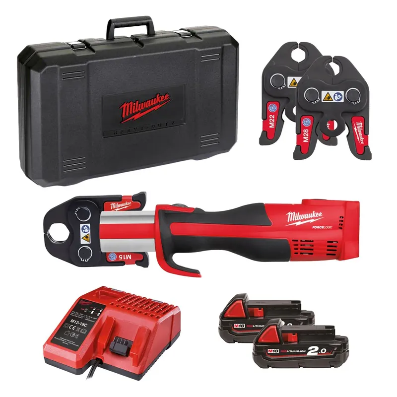 Milwaukee M18 BLHPT-202CM SET M18 FORCE LOGIC PERSGEREEDSCHAP Dagaanbieding
