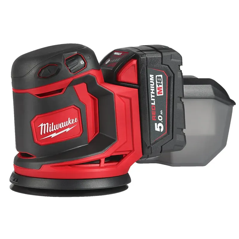 Milwaukee M18 BOS125-502B M18 125 MM EXCENTRISCHE SCHUURMACHINE Favoriet