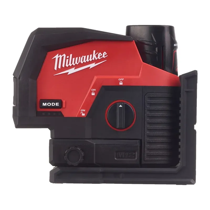 MILWAUKEE® MILWAUKEE M12 CLLP-301C M12 GROENE KRUISLIJNLASER/LOODLASER Actieprijs