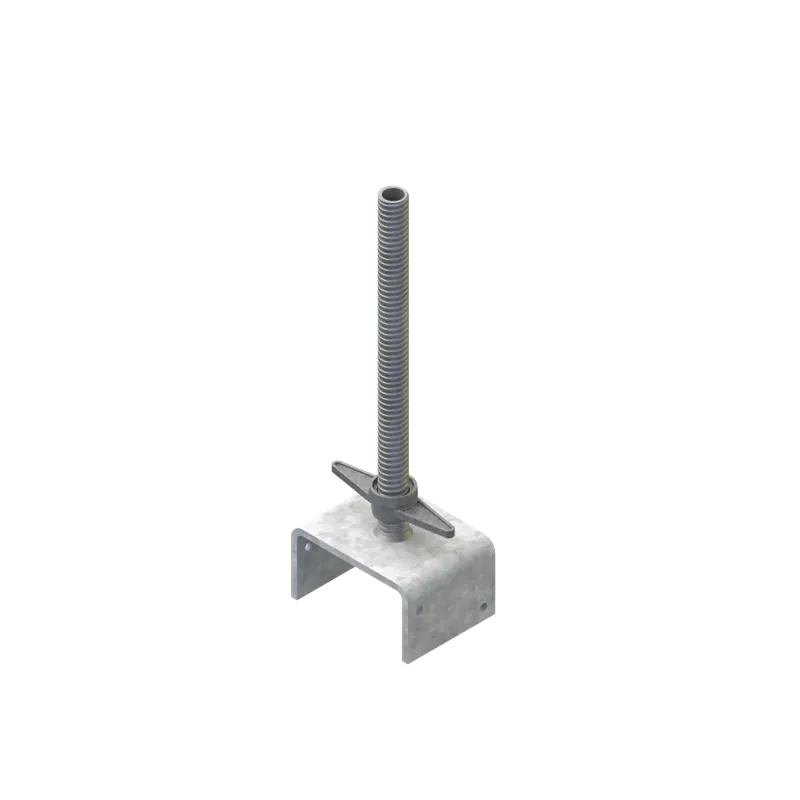 Scafom Kopspindel L=600mm D=150x180mm RD38x8 ST52 (incl. gaffel) - E02RS0013 Bestseller