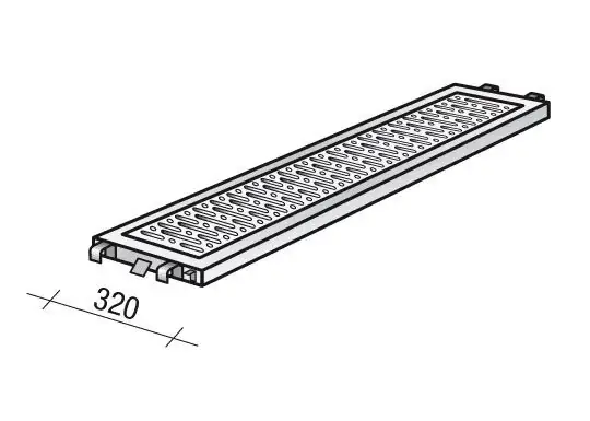 Scafom Vloerdeel Buisoplegging Ultra 0,32x3,07m - E04RS1656 Merkproduct