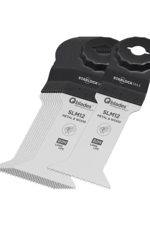 Qblades Multitool BiM Zaagblad Hout en Metaal Starlock Max SLM12 42x78mm 11st Weekendaanbieding