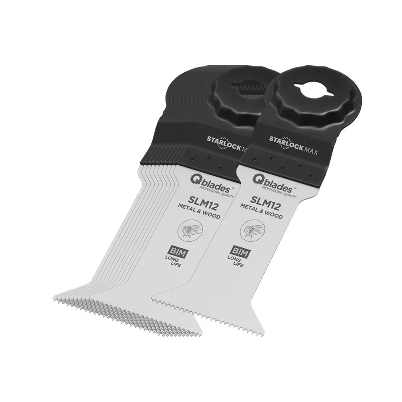 Qblades Multitool BiM Zaagblad Hout en Metaal Starlock Max SLM12 42x78mm 11st Weekendaanbieding