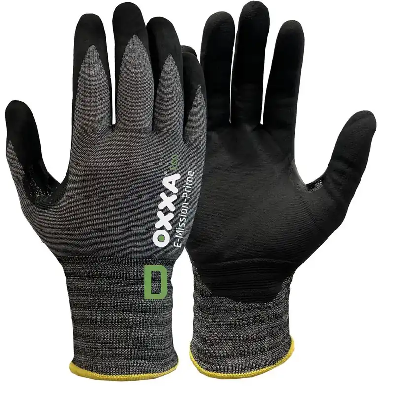 Beperkt Aanbod OXXA Premium ECO WERKHANDSCHOENEN OXXA E-MISSION XXL (11)PRIME CUT - 52-720 - ZWART/PEPER&ZOUT