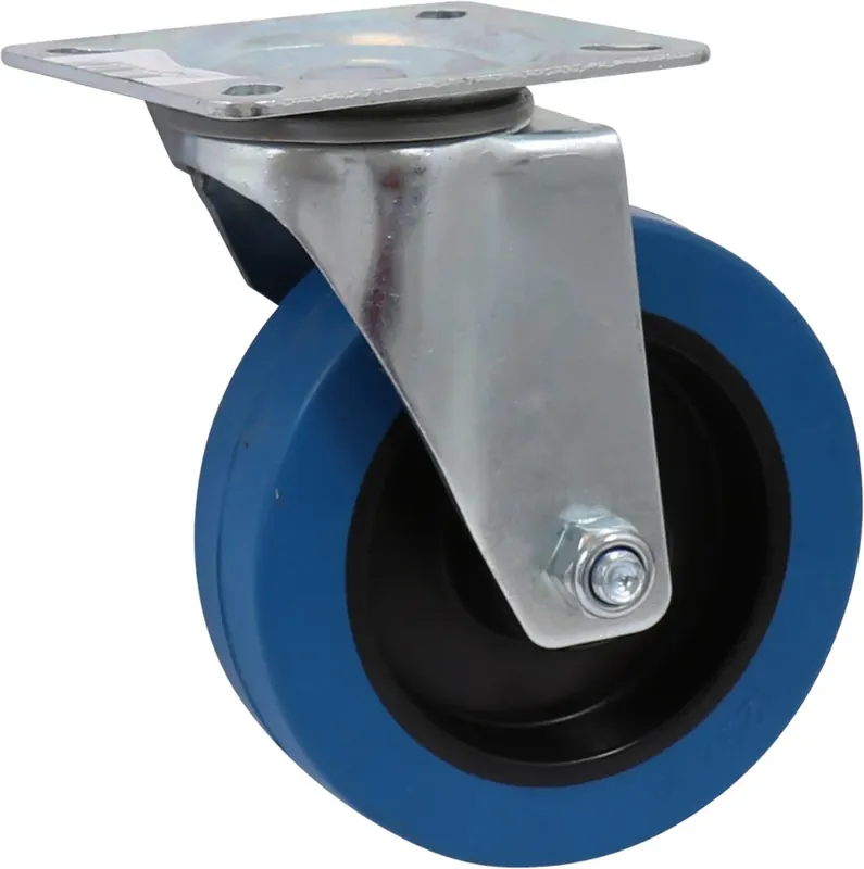 Bestel Nu Kelfort Zwenkwiel Blauw met Rollager Gegalvaniseerd 125mm - 1519402