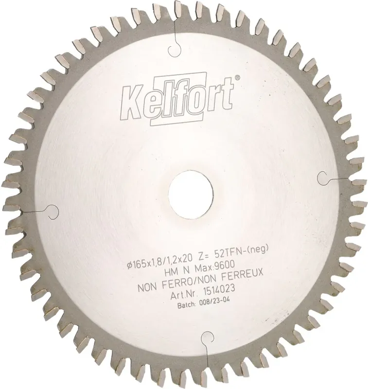 Direct Verzonden Kelfort HM-ZAAGBLAD 165X1,8X20 52 TAND TRFN
