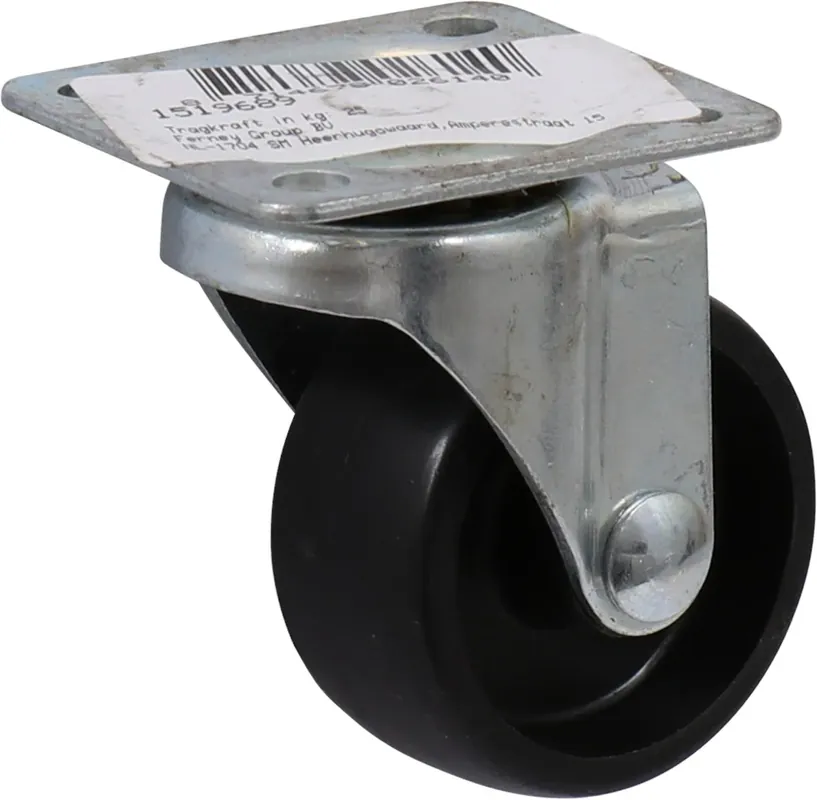 Koop Online Kelfort Zwenkwiel Zwart Kunststof Gegalvaniseerd 38mm - 1519689