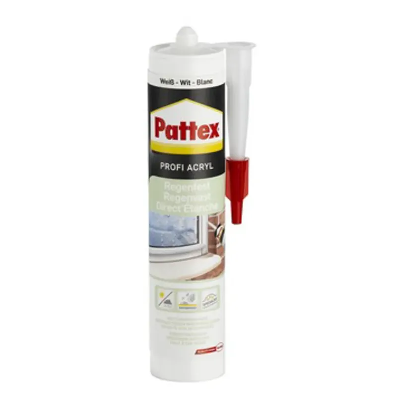 Weekendaanbieding Pattex Acrylaatkit Regenvast Wit