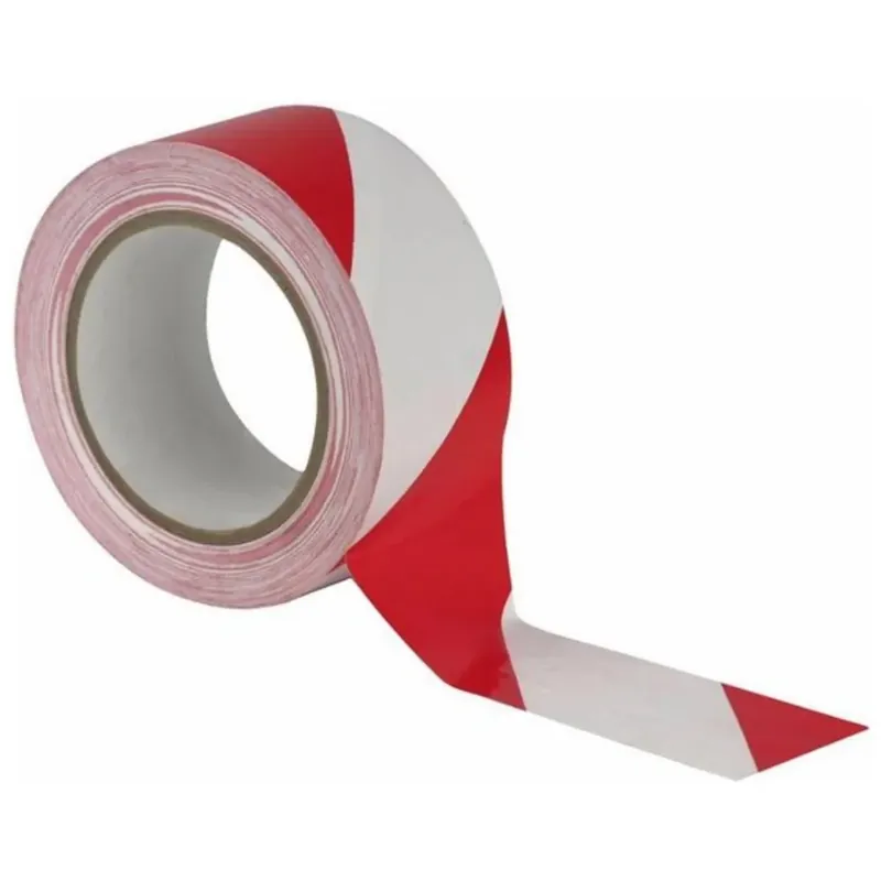 Markeringstape Rood/Wit - 50 mm x 33 m Actieprijs