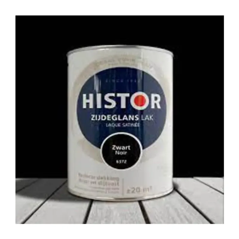 Hoogwaardige Glans met Histor Perfect Finish Alkyd Hoogglans Zwart Snelle Levering