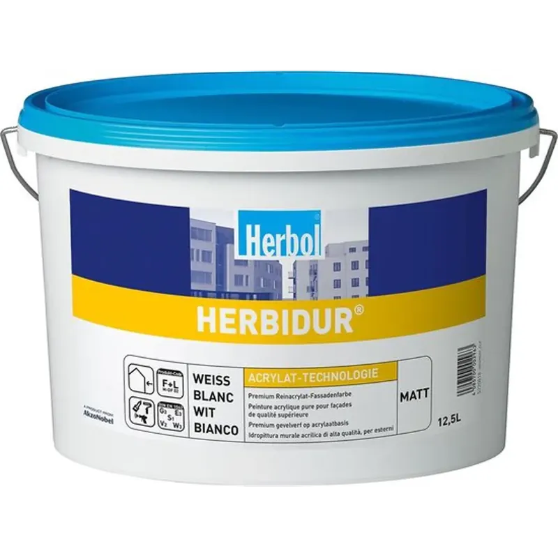 Herbol Muurverf Matt 12,5L Wit Meest Verkocht