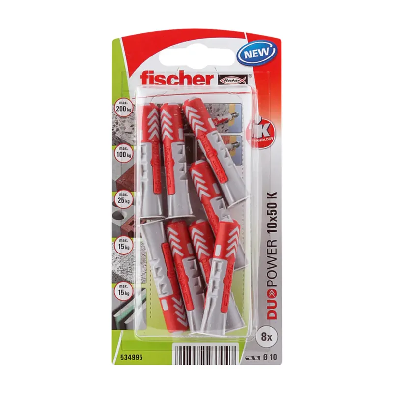 Fischer DuoPower Universele Plug 10 x 50 – De krachtige alleskunner! Beperkt Aanbod