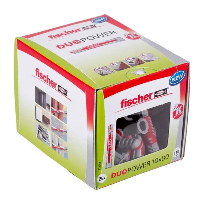 Fischer DuoPower Universele Plug 10 x 80 Flitsaanbieding