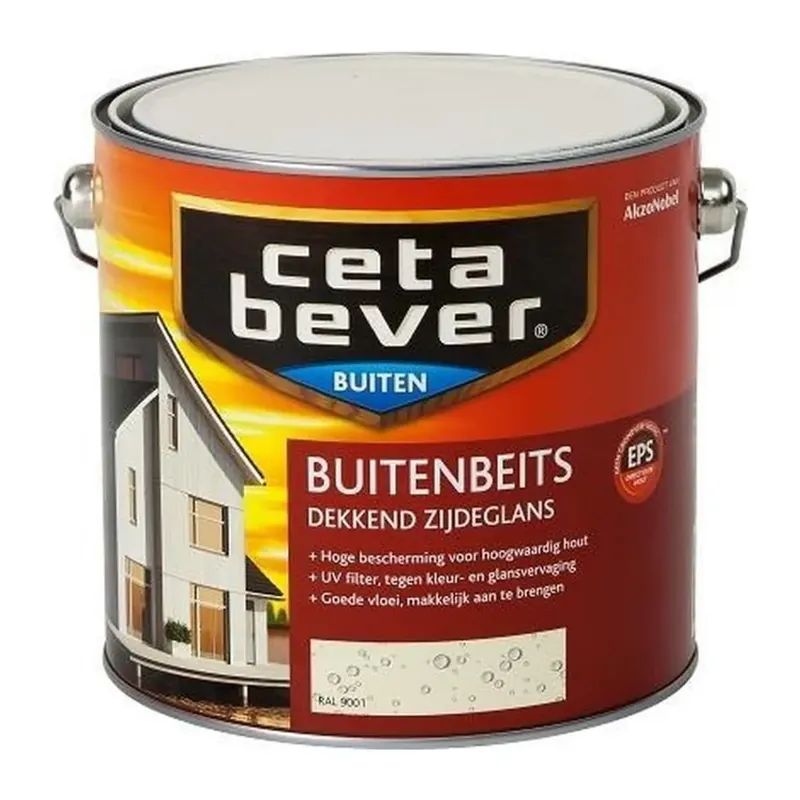 Alleen Vandaag CetaBever Buitenbeits Dekkend Ral 9001