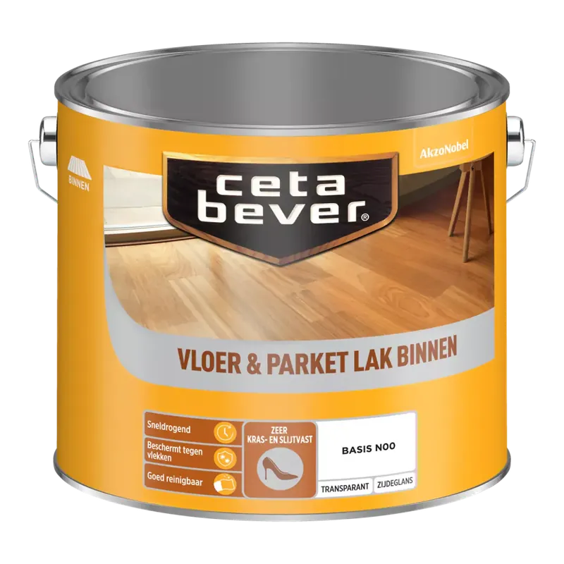 CetaBever Vloer- & Parketlak - op kleur gemengd - 2,5L Favoriet