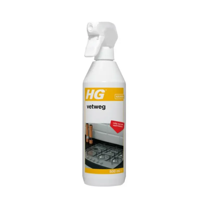 HG Vetweg 500 ml - Effectieve Vetverwijdering voor Diverse Oppervlakken Gecertificeerd