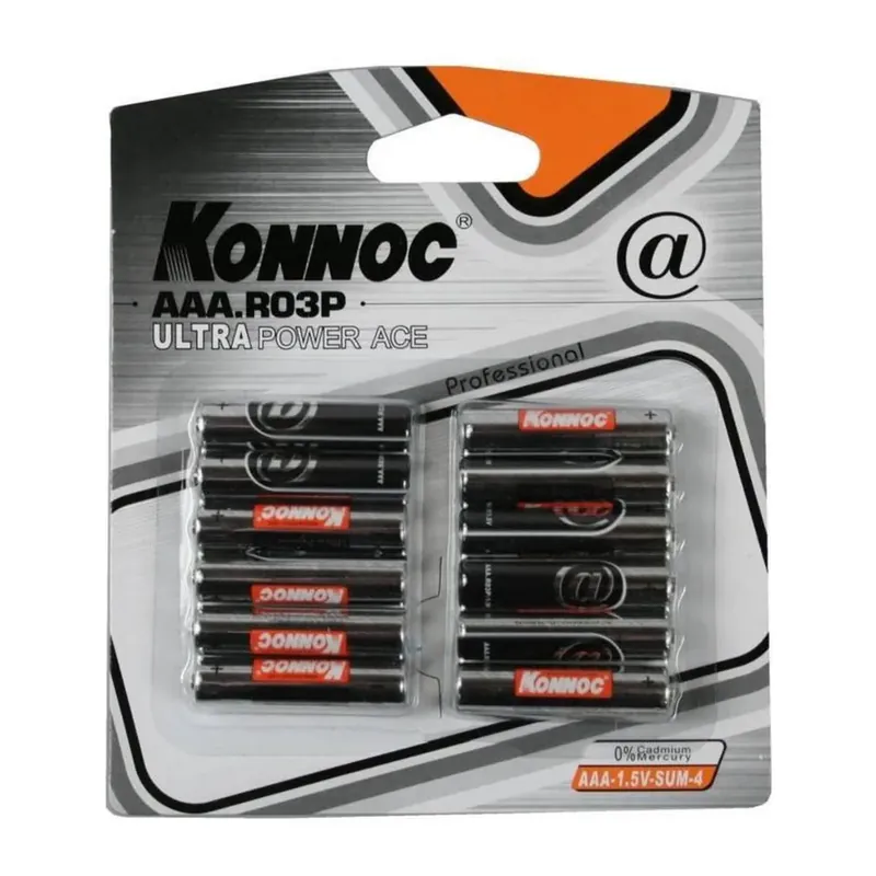 Aanbieding Konnoc Batterij Mini Penlite LR3 AAA 12 stuks