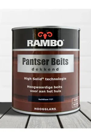 Hoge Kwaliteit Rambo Pantser Beits Dekkend Nachtblauw 1121