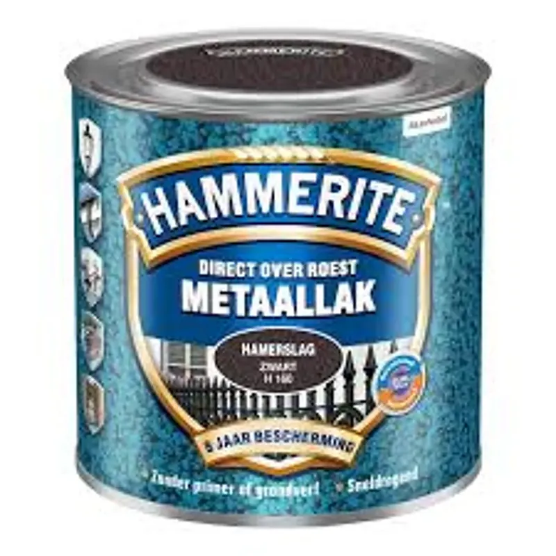 Weekendaanbieding Hammerite Metaallak Hamerslag Zwart