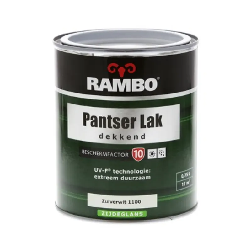 Weekendaanbieding Rambo Pantserlak Zijdeglans Zuiver Wit 750 ml