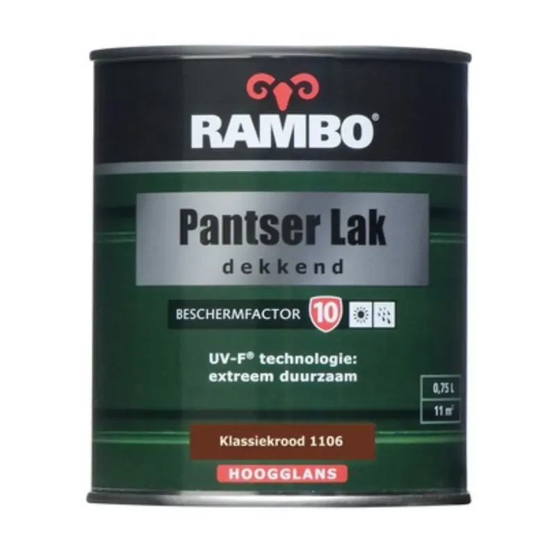 Shop Nu Rambo Pantserlak Hoogglans Klassiek Rood 1106