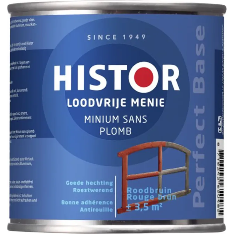 Laatste Versie Histor P.B. Loodvrije Menie roodbruin 0,25L