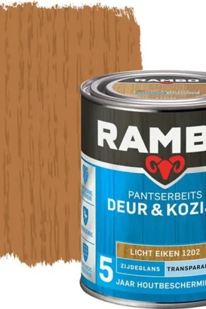 pantserbeits deur en kozijn transp. ZG licht eiken 1202 0,75L Dagaanbieding
