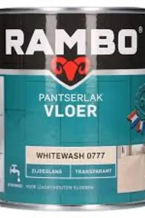 Rambo Pantserlak Vloer Zijdeglans Transparant Whitewash 777 Koop Online
