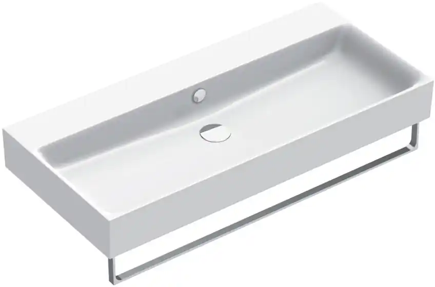 Catalano Premium wastafel 100x47 cm antibacterieel, voorzien voor 5 kraangaten, met overloop wit 0221000001 Populair